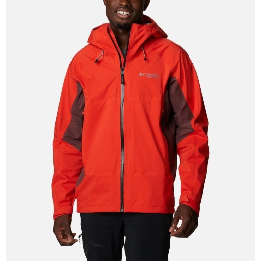 Columbia Titanium Mens Mazama Trail Shell Raincoat Size XXL Outdoors Gorpcore